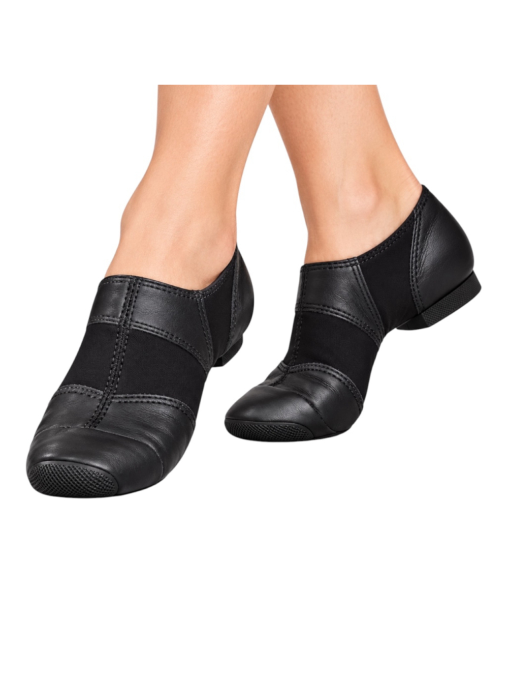 Capezio E-Series EJ2 Black Slip-On Jazz Dance Shoes Size 5M